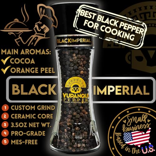 Black Pepper Grinder Manual 3.5oz Gourmet Black Peppercorn Grinder