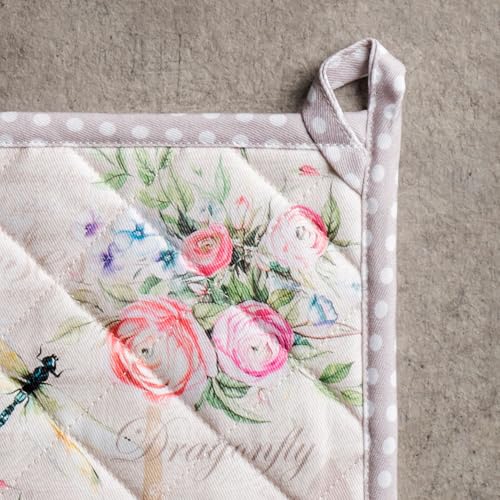 Pot Holders 100% Cotton Potholders (094 - Champ De Mars / 8" x 8" (Pot Holder Pack of 1))