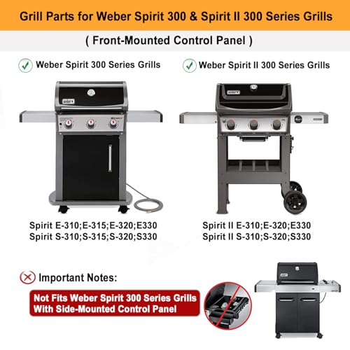 17.5" Stainless Steel Grill Grates (Fits Weber Spirit II & Spirit 300 Series Grills)