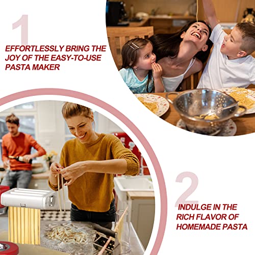 Pasta Maker Attachment for All Kitchenaid Mixers (Black-White)