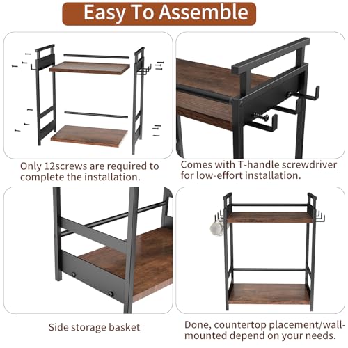 Coffee Bar Organizer for Home Office
