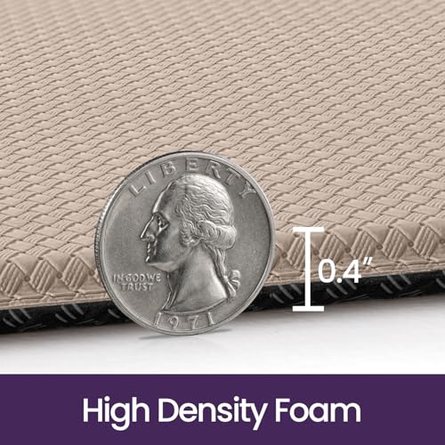 Kitchen Floor Mats Cushioned Anti Fatigue (2-beige / 59"l X 23"w X 0.4"th)