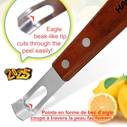 Lemon Zester & Channel Knife 2Tools for Cocktails with a storage box