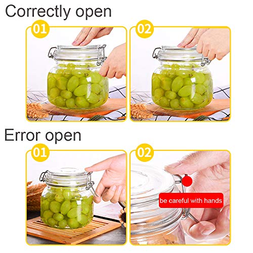 4 Pack Glass Canister Set