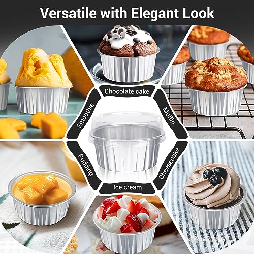 Disposable Creme Brulee Ramekins (Silver / 60pcs)