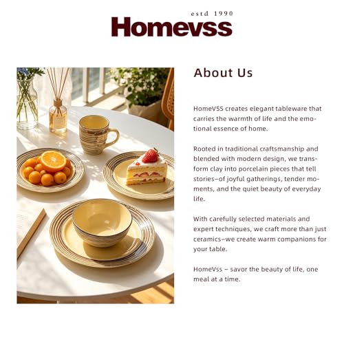 HomeVss 16 Piece Dinnerware Set