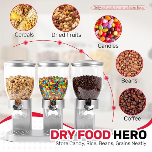 Triple Cereal Dispenser (Triple 6L Sliver)