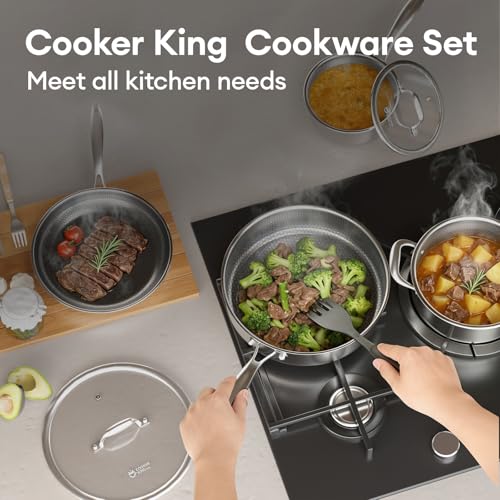 10pcs Pots and Pans Set Non Stick