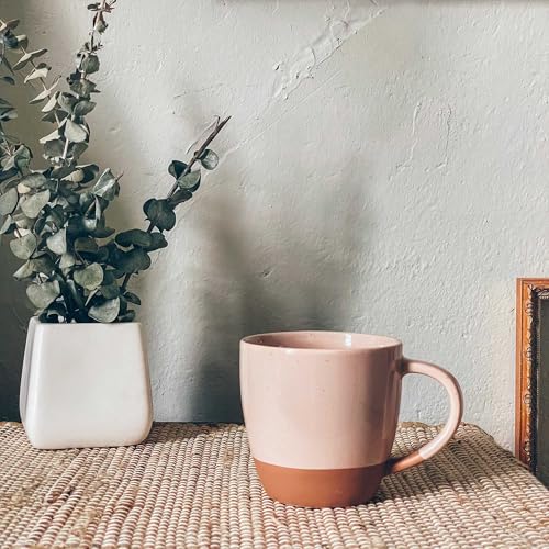 Ceramic Large Latte Mug Set of 4 (Assorted Neutrals)