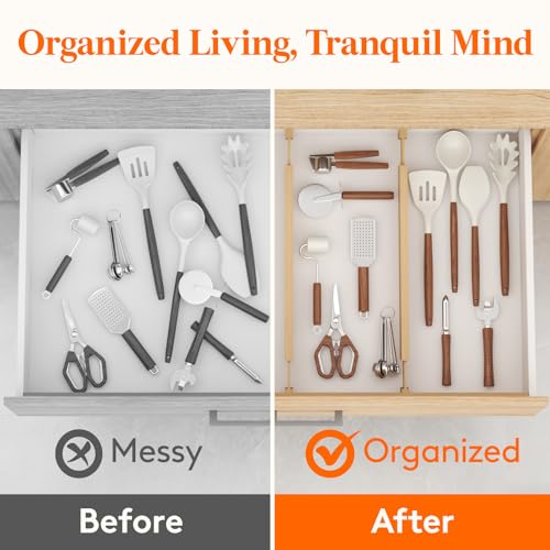 2.4" Kitchen Drawer Dividers (2.4"H, 17.5-22"L)