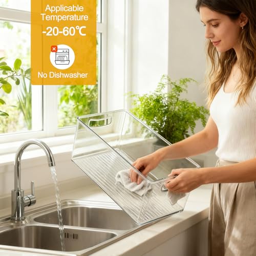 8 Pack Freezer Organizer Bins (2XL+3L+3M)