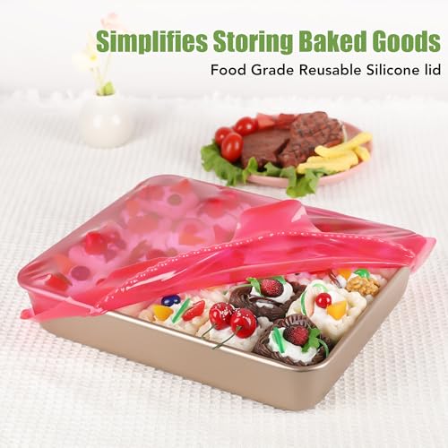 Silicone Stretch Lids for Food Storage in Fridge (8 Pcs Colorful)