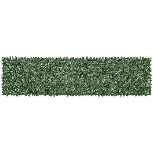 Artificial Ivy Privacy Fence Screen (Ivy with Green Mesh Backing / 39 x 158 inch)