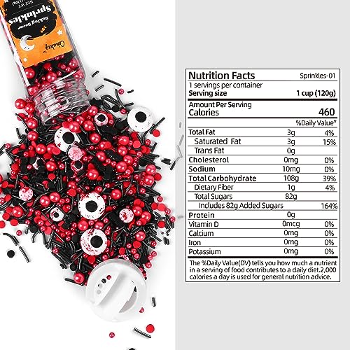 Halloween Eyeball Sprinkles for Cake Decorating (4.23 Ounce)