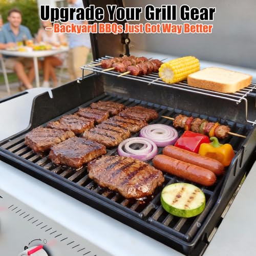17.5 Inch Grill Grates for Weber Spirit 200 Series Front Control (17.4" Weber Spirit 200 GS4 II 200)