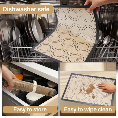 2 Pack Silicone Baking Mats (2PCS-GR)