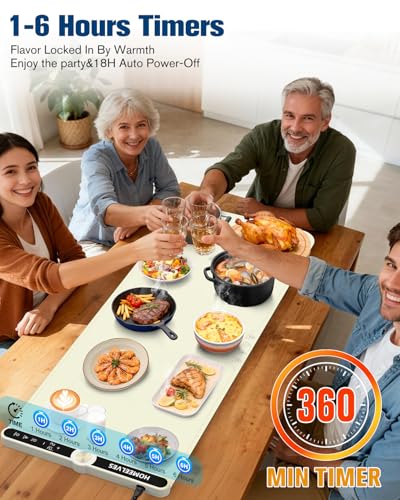 Warming Mat for Food Extra Large (Beige / 39.4x15 Inch)