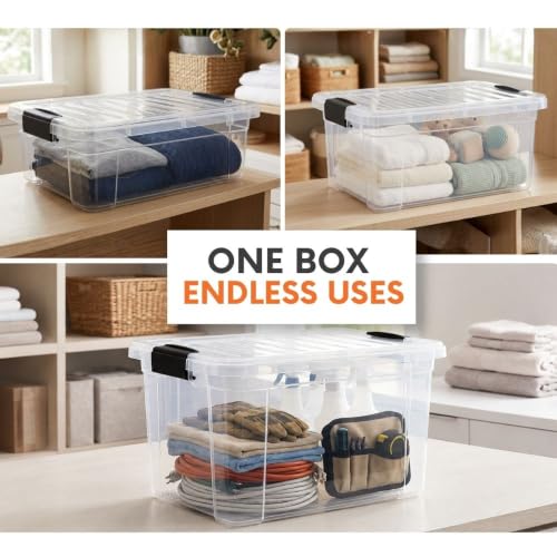 Storage Bins with Lids (36 Quart)