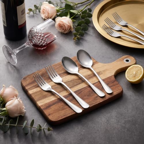 Forks and Spoons Silverware Set (72PCS Dinner Forks+ Dinner Spoons)