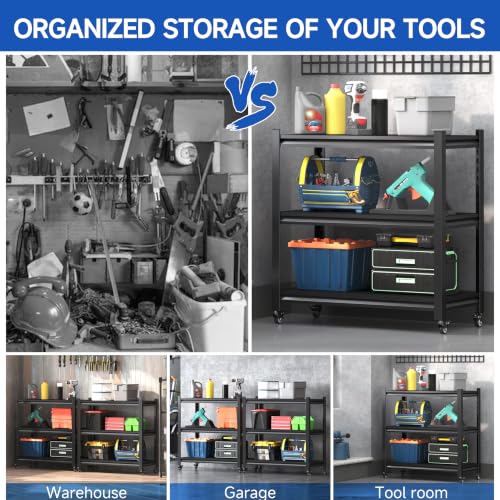 3 Tier Adjustable Garage Storage Shelving
