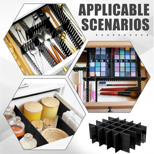 15 Pcs 5.12 Tall Drawer Divider Adjustable Drawer Organizer (15 Count)