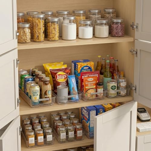 2 Pack Profile Fridge Organizer Bins with Wheels (2 Count)