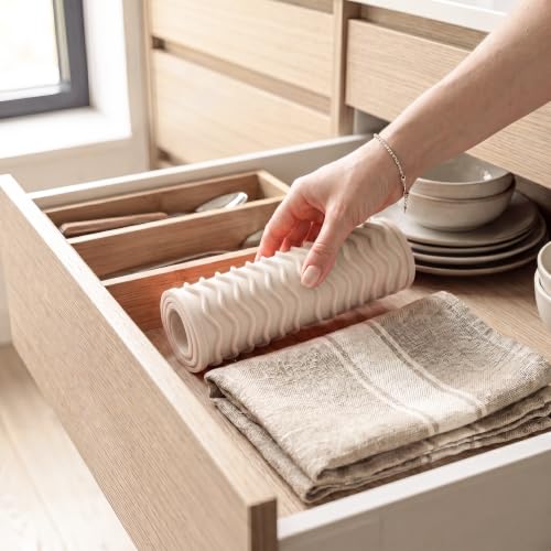 Silicone Dish Drying Mat for Multiple Usage (Tapioca / 17"L x 6"W)