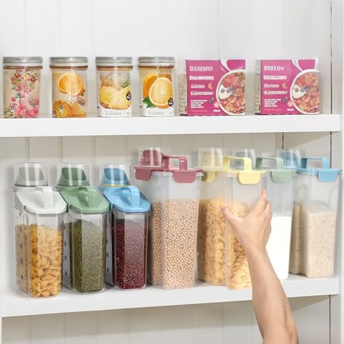 Airtight Rice Storage Container (Green / 5L-1pack)