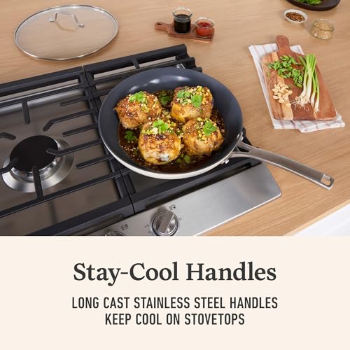 Ceramic Nonstick 12 Piece Cookware Set (12-Piece Set / Flour)