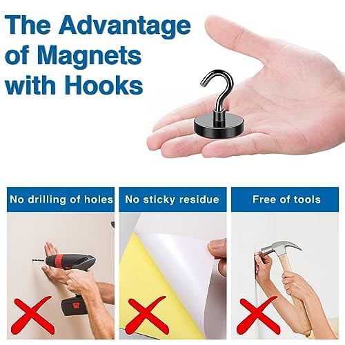 Magnetic Hooks for Cruise Essentials 2026 Cabins Door 25 Pack