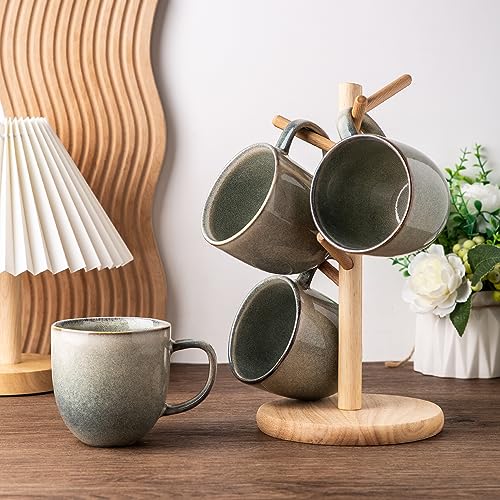 12oz Coffee Mugs (Set of 6 / Reactive Glaze)