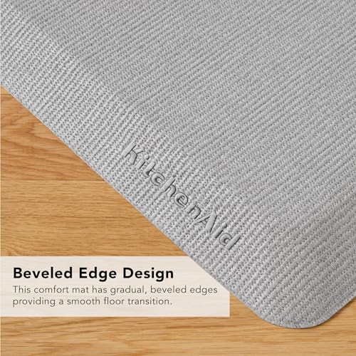 Gourmet Series Kitchen Comfort Gel Mat (Matte Grey / 39.8"L x 20"W x 0.8"Th)