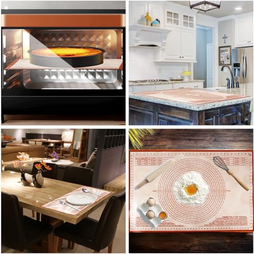 Silicone Pastry Mat 34X26 inch Baking Mat for Rolling Dough