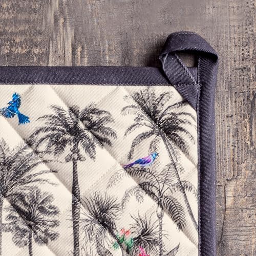 Pot Holders 100% Cotton Potholders (021 - Amazonia / 8" x 8" (Pot Holder Pack of 1))
