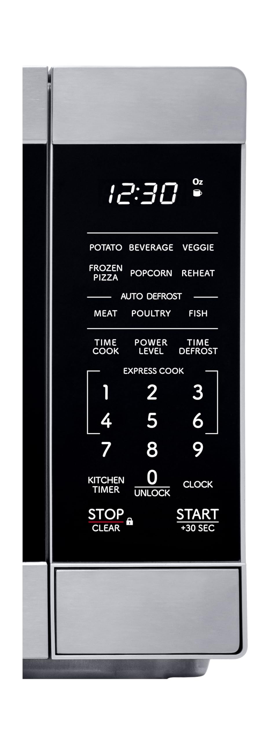 SMC0962KS 0.9 cu. ft. 900W Stainless Steel Countertop Microwave Oven (With Child Lock)
