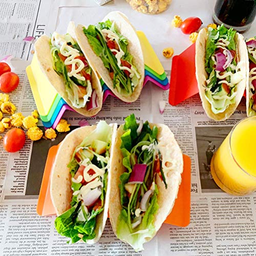 Colorful Taco Holder Stands Set of 6 (6-PCS)