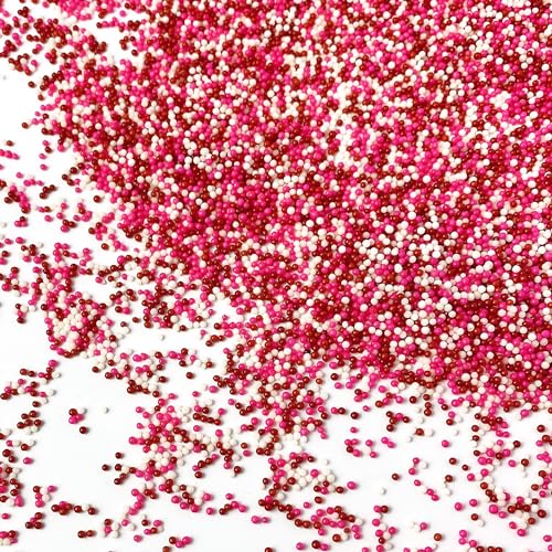 Valentines Nonpareil Sprinkle Mix (Red, Pink, White)