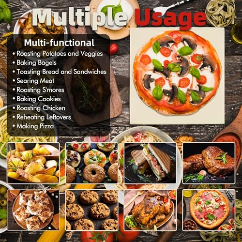 13.86" Square Pizza Stone (13.86"x13.86"x0.47"H)