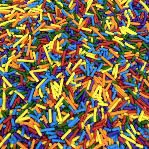 Sprinkles Edible Cake and Cupcake Sprinkles with Assorted Shapes and Sizes for Parties (Rainbow multi)
