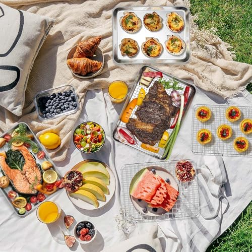 Cookie Sheet with Rack (10*8 Inch)