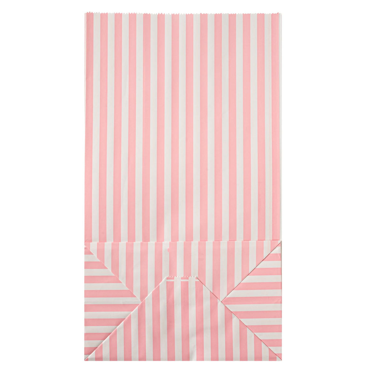 Pink And White Stripe Paper Bag (12 lb / Pink & White)
