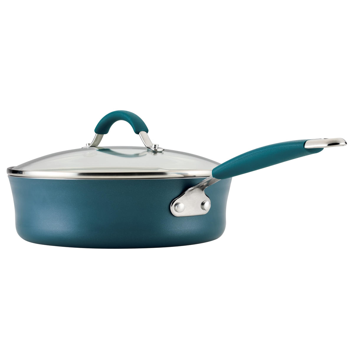 Cucina Ceramic Nonstick Saute Pan with Lid (Saute Pan (10") / Marine Blue)