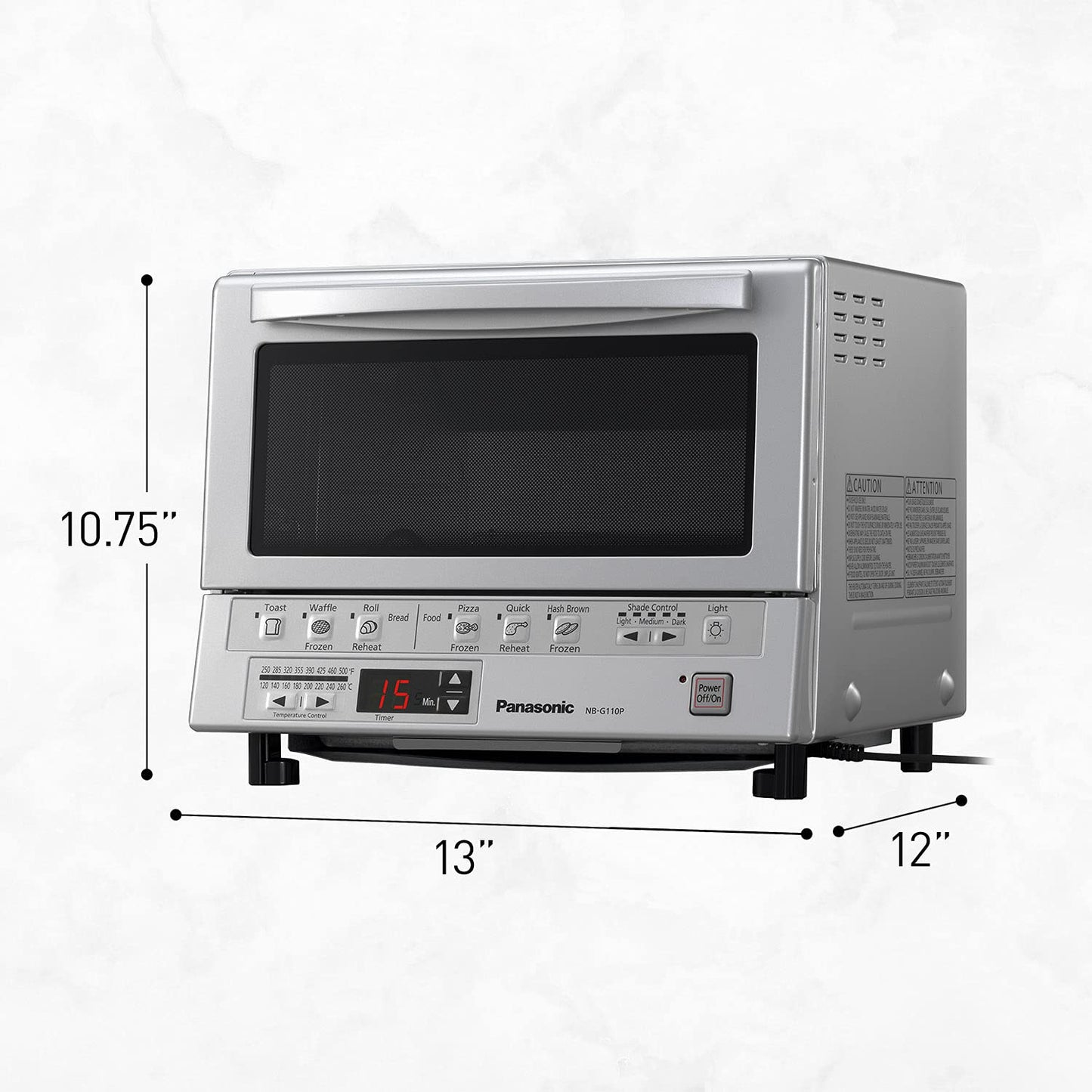FlashXpress Toaster Oven Countertop (FlashXpress Compact / Matte Silver)