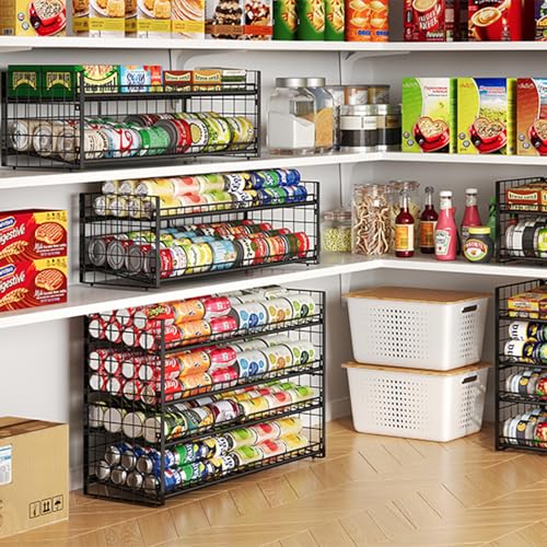 Extra-Long 2-Tier Stackable Can Organizer for Pantry (Long(30'' W)-1 Pack)