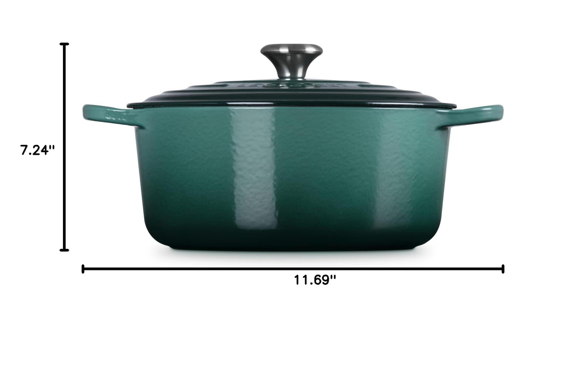 Enameled Cast Iron Round Dutch Oven (Artichaut / 7.25 Qt)