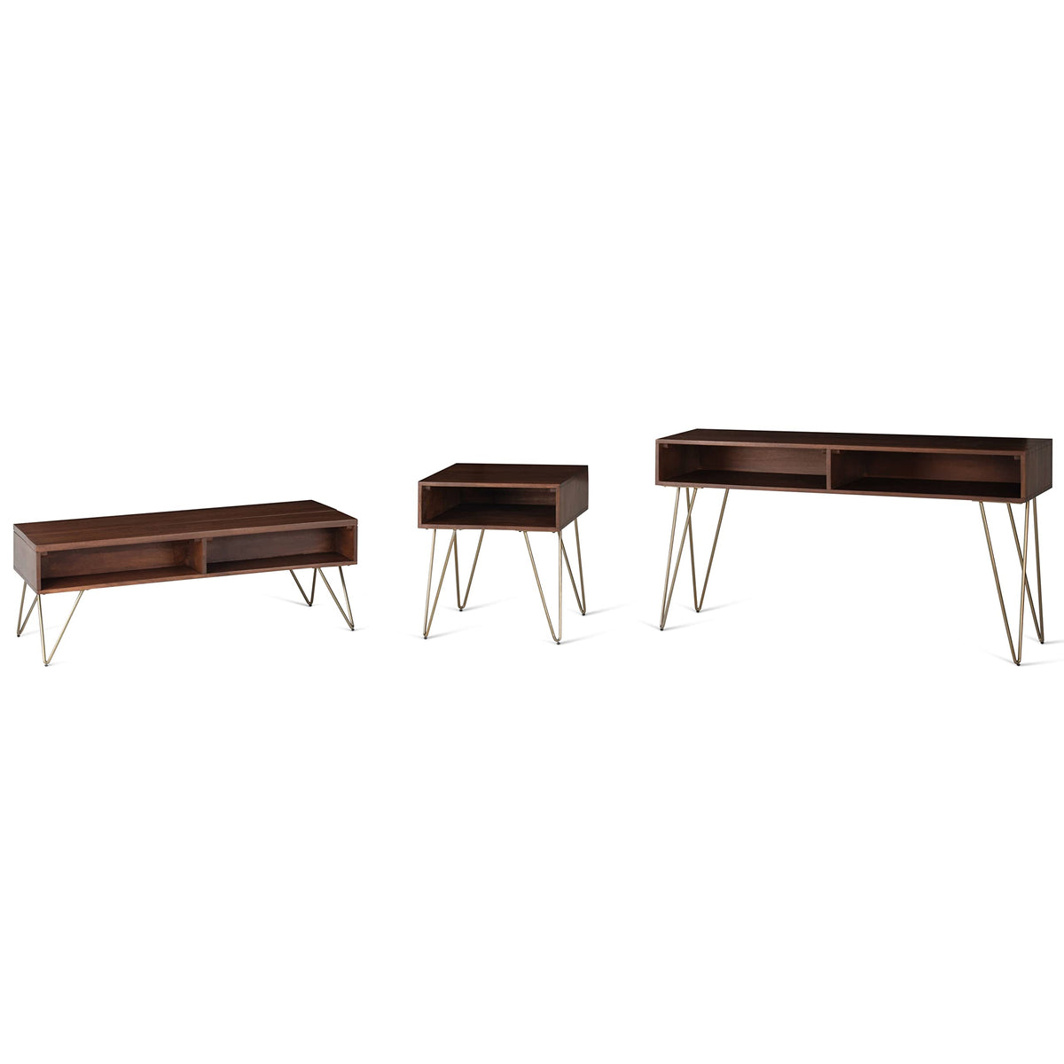 Hunter 48" Wide Solid Mango Wood Coffee Table in Umber Brown (Lift Top Coffee Table / 48 inch / Umber Brown)