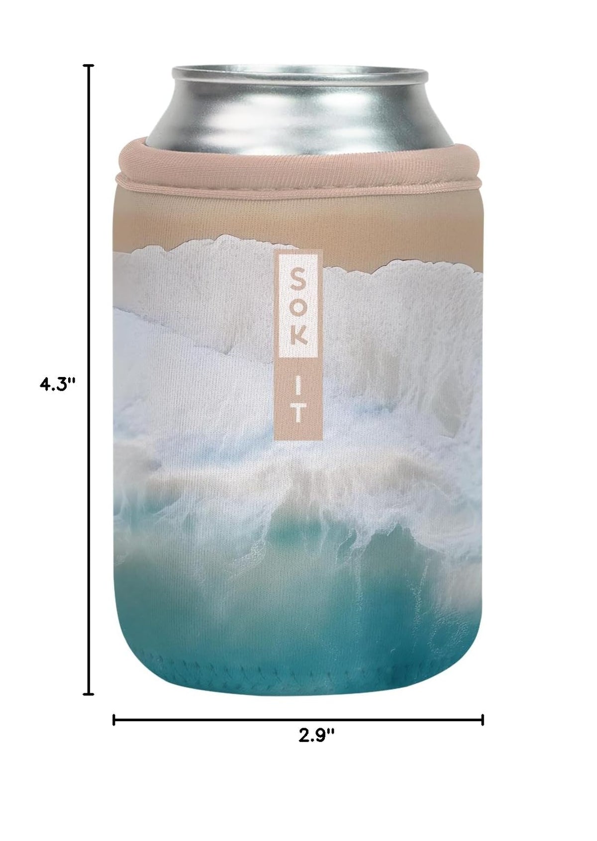 CanSok Sleeve for Beer & Soda Insulated Neoprene Cover (Ay, Bay Bay! / 12oz Can Sleeve)
