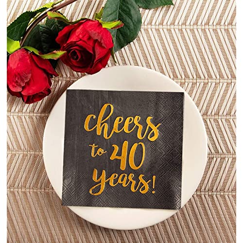 40th Birthday Napkins (50 Pack)