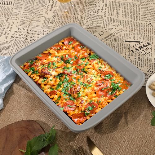 Silicone Baking Dish with Handles (Grey, 1pack)