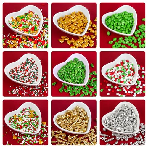 Edibles Gold Bells Sprinkles for Cake Decorating (Christmas Bells Sprinkles)
